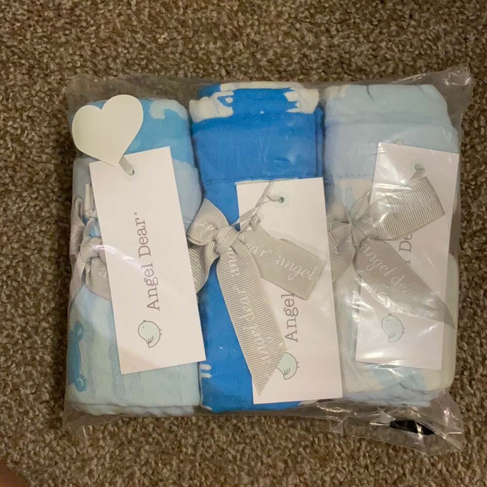 Angel dear burp cloths NEW
